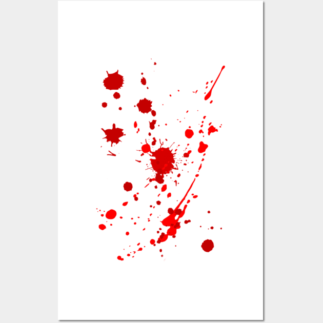 BLOOD SPLATTER Wall Art by BoneArtPetite